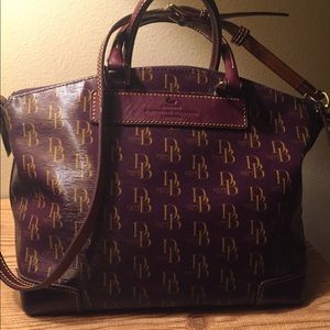 Dooney bourke satchel purple